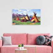 The Medicine Teepee Joseph Henry Sharp 1903 Canvas Afdruk (Insitu (Woonkamer))