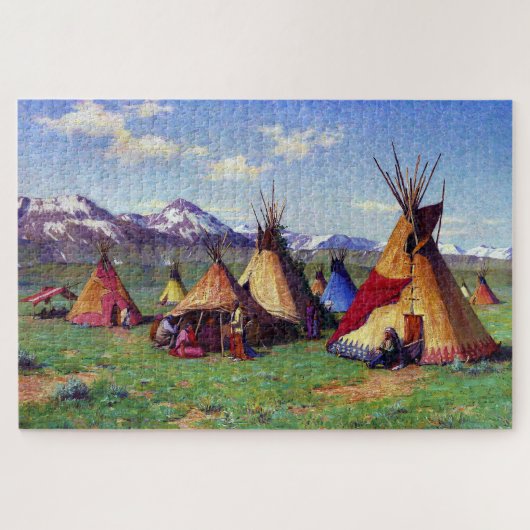 The Medicine Teepee Joseph Henry Sharp 1903  Legpuzzel (Horizontaal)