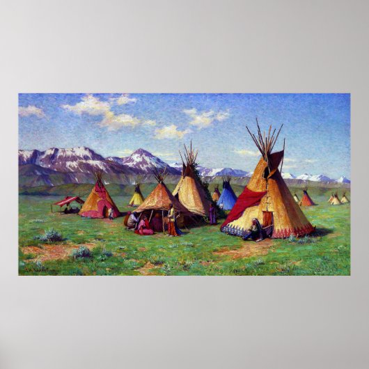 The Medicine Teepee Joseph Henry Sharp 1903 Poster (Voorkant)