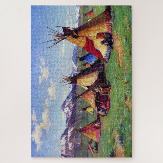 The Medicine Teepee Joseph Sharp 1903 Legpuzzel (Verticaal)