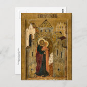 The Meeting of Anna and Joachim Orthodox Icon Briefkaart (Voorkant / Achterkant)