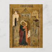 The Meeting of Anna and Joachim Orthodox Icon Briefkaart (Voorkant)