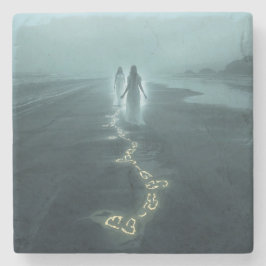 The Meeting on the Misty Shore Stenen Onderzetter