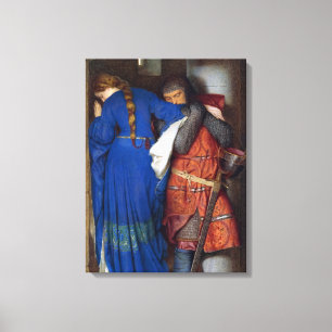 The Meeting on the Turret Stairs by Burton Canvas Afdruk