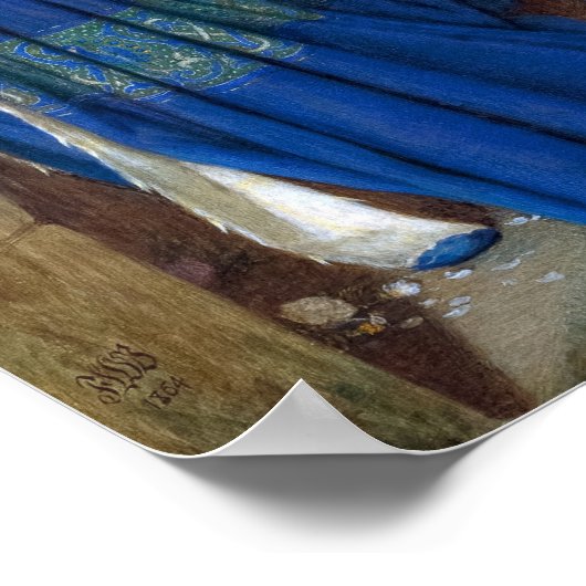 The Meeting on the Turret Stairs by Burton Poster (Hoek)