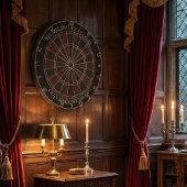 The Melancholy Court - Gothic Dark Academia Custom Dartbord