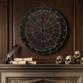 The Melancholy Court - Gothic Dark Academia Custom Dartbord