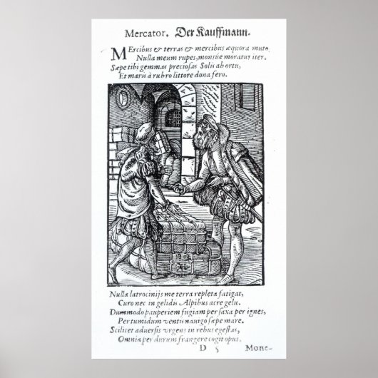 The Merchant, gepubliceerd door Hartman Schopper Poster (Voorkant)