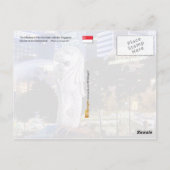 The Merlion en Singapore Skyline Briefkaart (Achterkant)