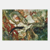 "The Mermaid King" van Edmund Dulac Inpakpapier Vel (Voorkant)