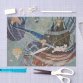 "The Mermaid Princess" door Edmund Dulac Tissuepapier (Craft)