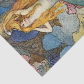 "The Mermaid" van Warwick Goble Tissuepapier (Detail)