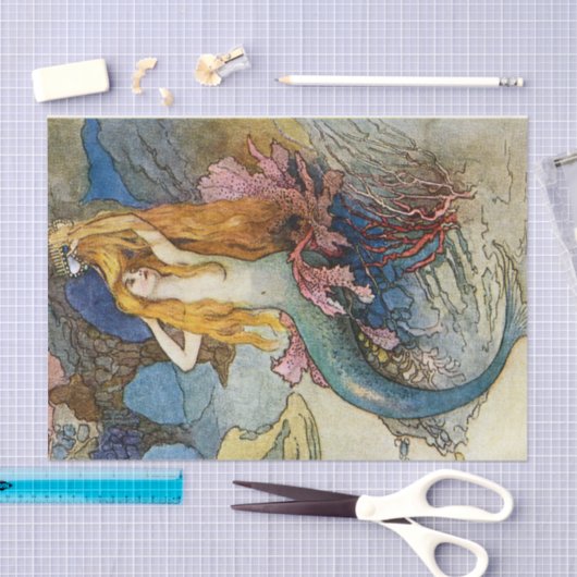 "The Mermaid" van Warwick Goble Tissuepapier (Craft)