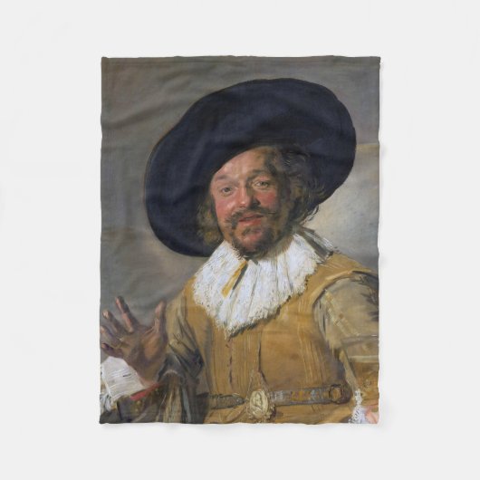 The Merry Drinker, Frans Hals, 1628-1630 Fleece Deken (Voorkant)