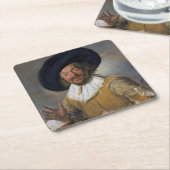 The Merry Drinker, Frans Hals, 1628-1630 Kartonnen Onderzetters (Schuin)