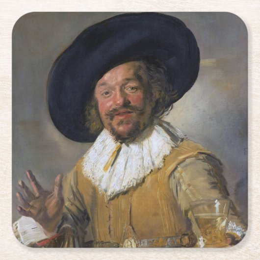 The Merry Drinker, Frans Hals, 1628-1630 Kartonnen Onderzetters (Voorkant)