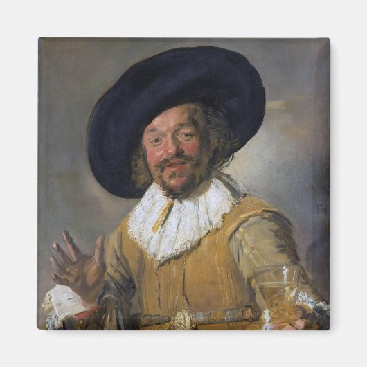 The Merry Drinker, Frans Hals, 1628-1630 Magneet (Voorkant)