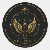 The Messenger Gemini Archetype Ronde Sticker (Voorkant)