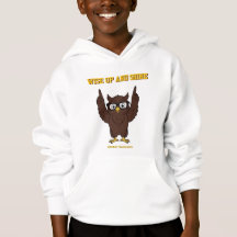 THE MESSENGER Jongens Wit inspirerende Bruine Uil