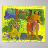"The Messengers of Oro" - Paul Gauguin Print (Voorkant)