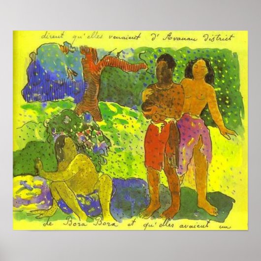 "The Messengers of Oro" - Paul Gauguin Print (Voorkant)
