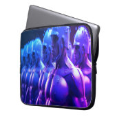 The Metal Army Men on a 15" Laptop Electronics Bag Sleeve (Voorkant Links)