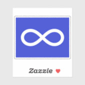 The Métis (Michif) Nation flag, Indians of Canada Sticker (Vel)