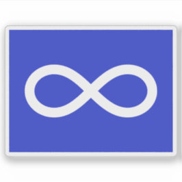 The Métis (Michif) Nation flag, Indians of Canada Sticker