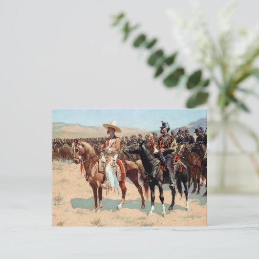 The Mexican Major van Frederic Remington (1889) Briefkaart (Staand voorkant)