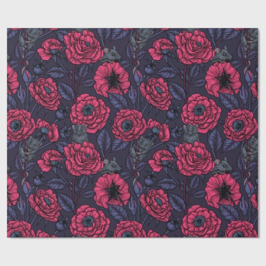 The mice party cadeaupapier (Vlak)