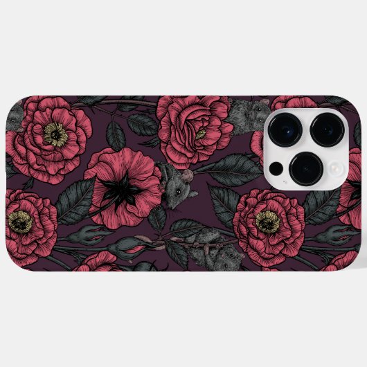 The mice party Case-Mate iPhone case (Achterkant (horizontaal))