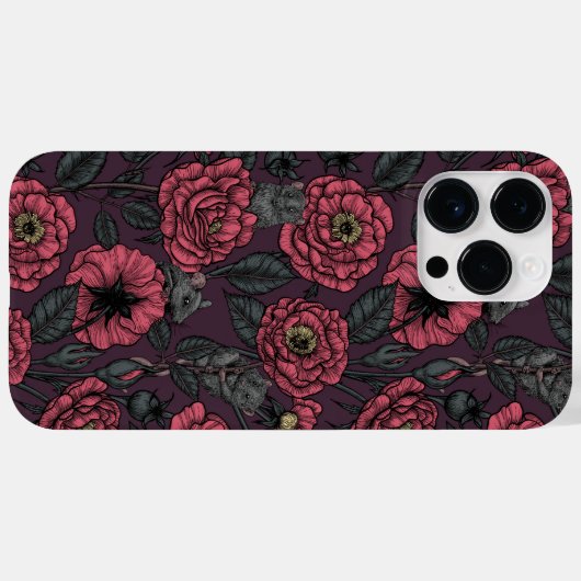 The mice party Case-Mate iPhone case (Achterkant (horizontaal))