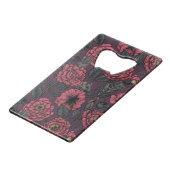 The mice party creditkaart flessenopener (Achterkant Gekanteld)