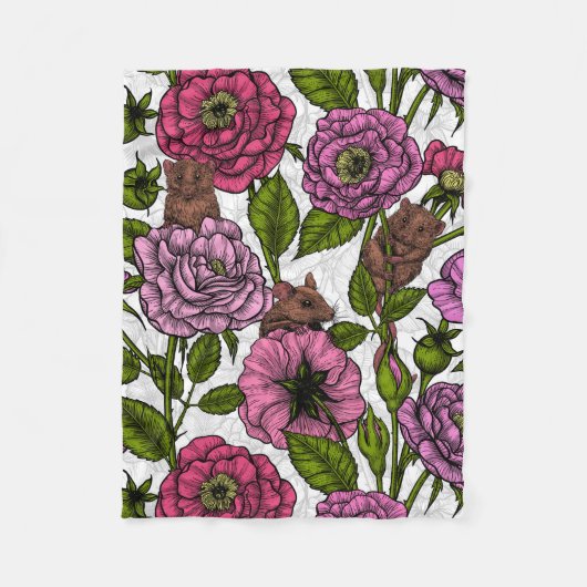 The mice party fleece deken (Voorkant)