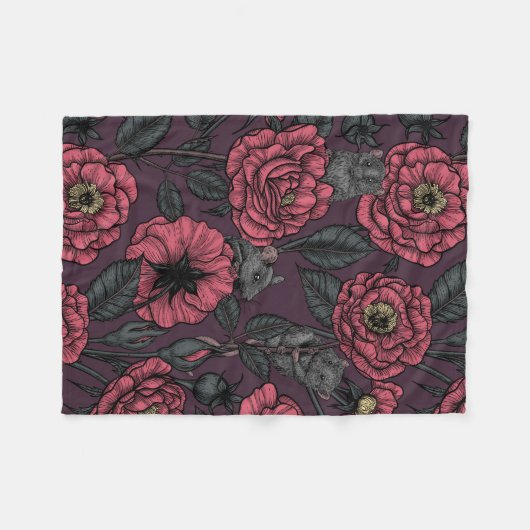 The mice party fleece deken (Voorkant (Horizontaal))