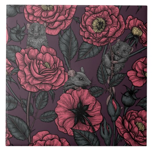 The mice party tegeltje (Voorkant)