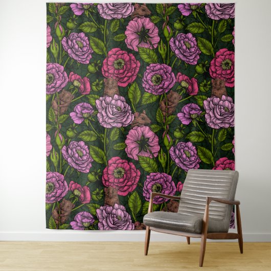 The mice party wandkleed (In situ)