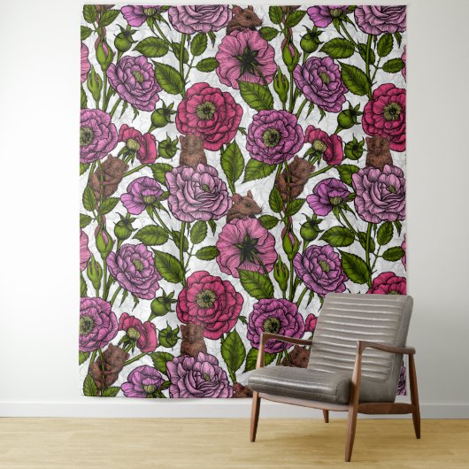 The mice party wandkleed (In situ)