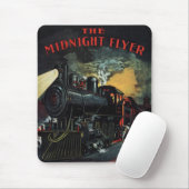 The Midnight Flyer Train Mousepad Muismat (Met muis)