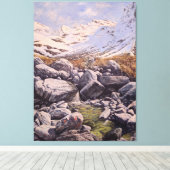 The Might of Mountains and Rocks: wall Art  Canvas Afdruk (Insitu (Houten vloer))