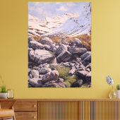 The Might of Mountains and Rocks: wall Art  Canvas Afdruk (Insitu (Woonkamer))