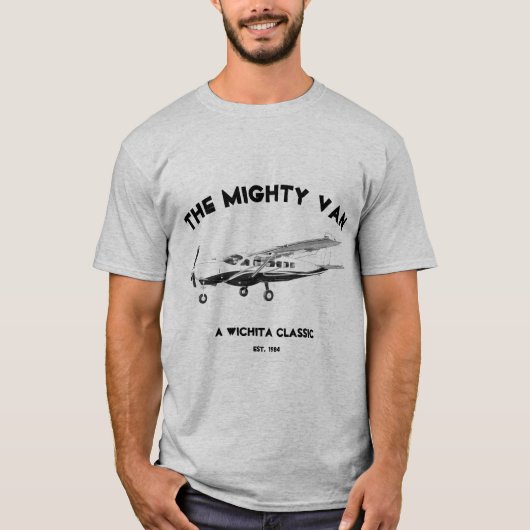 The Mighty Cessna 208 Caravan T Shirt (Voorkant)