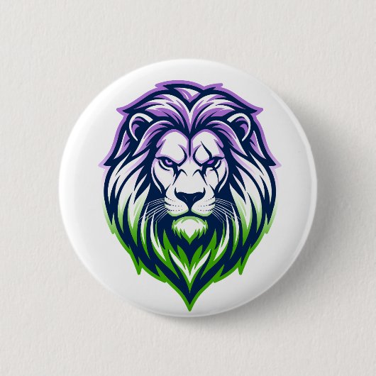 The Mighty Lion - Genderqueer Edition Ronde Button 5,7 Cm (Voorkant)