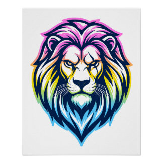 The Mighty Lion - Pan-Sovereign 'Global-Spectrum'  Perfect Poster