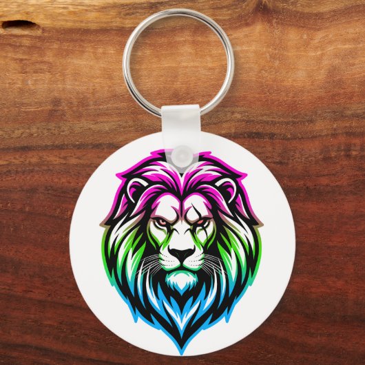 The Mighty Lion - Poly-Sovereign 'Multi-Front' Sleutelhanger (Voorkant)