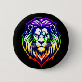 The Mighty Lion - Sovereign 'Pride-Support' Ronde Button 5,7 Cm (Voorkant)