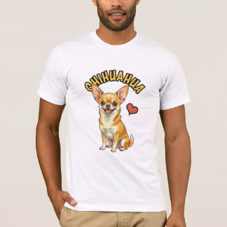 The Mighty Micro Dog Portrait - Chihuahua T-shirt