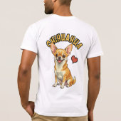 The Mighty Micro Dog Portrait - Chihuahua T-shirt (Achterkant)