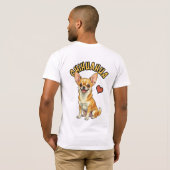 The Mighty Micro Dog Portrait - Chihuahua T-shirt (Achterkant volledig)
