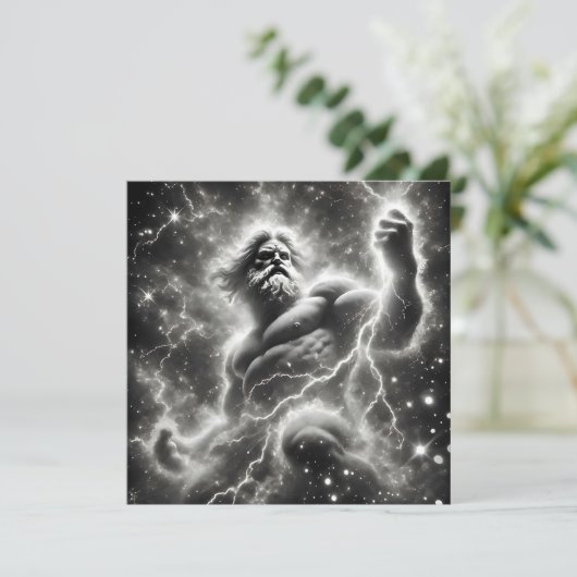  the mighty zeus feestdagenkaart (Staand voorkant)